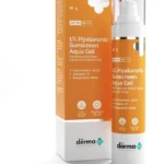 Derma Co Hyaluronic Sunscreen Aqua Gel SPF 50 | Hydrating, Lightweight Protection