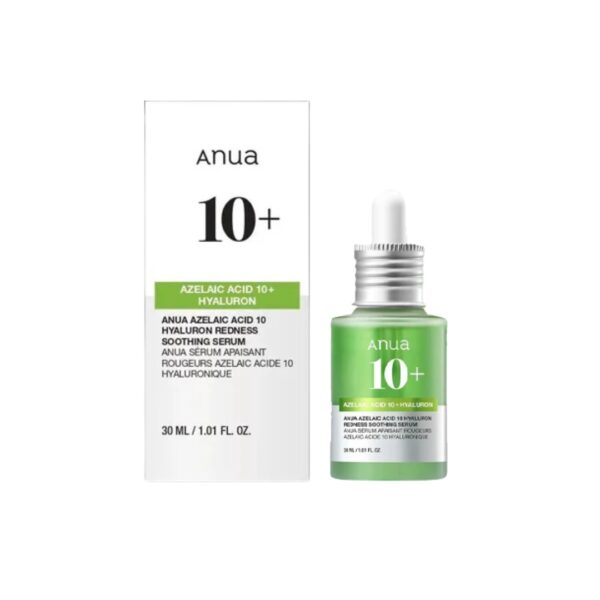 Anua Azelaic Acid 10 + Hyaluron Redness Soothing Serum 30ml | Calming & Hydrating Solution for Sensitive Skin | Korea