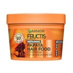 Garnier Fructis Repairing Papaya Hair Food Mask 390ml | 3-in-1 Treatment for Damaged Hair | Germany