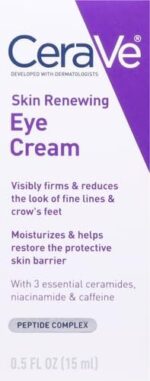 CeraVe Skin Renewing Eye Cream - Reduce Wrinkles and Hydrate Delicate Eye Area - Image 2