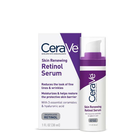 CeraVe Skin Renewing Retinol Serum 30ml | Anti-Aging, Skin Renewal Serum for Smooth Skin | USA