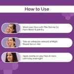 Derma co 1% Kojic + Arbutin Night Repair Face Serum Gel - Image 4