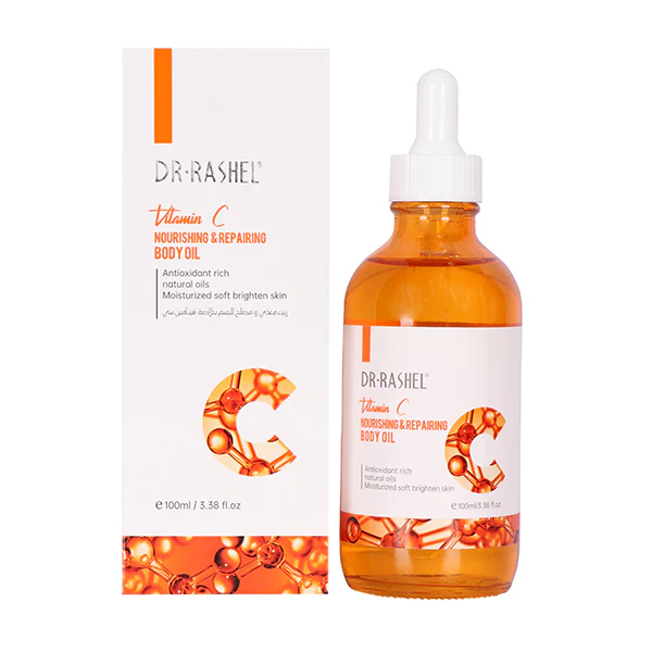 Dr Rashel Vitamin C Nourishing & Repairing Body Oil 100ml | Hydrating & Skin Repair Oil | P.R.C