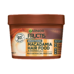 Garnier Fructis Smoothing Macadamia Hair Food Mask 390ml | 3-in-1 Treatment for Dry & Frizzy Hair | Germany