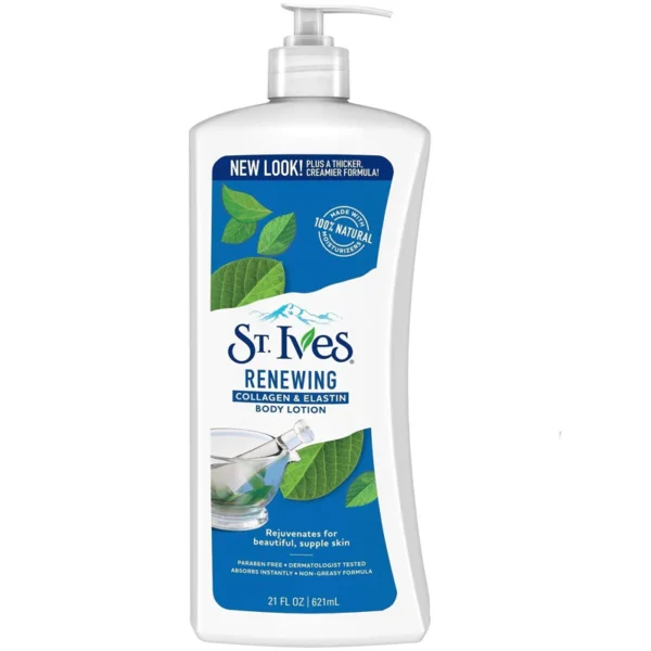 ST Ives Renewing Body Lotion 621ml | Nourishing & Hydrating Body Lotion for Smooth Skin | USA |