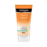 Neutrogena Clear and Defend Facial Scrub 150ml - Acne-Fighting and Deep Cleansing