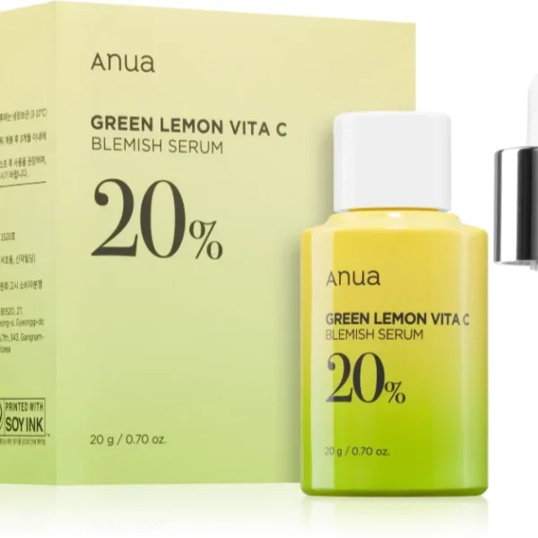 Anua Green Lemon Vita C Blemish Serum 20% | Korea | Brighten & Fade Dark Spots