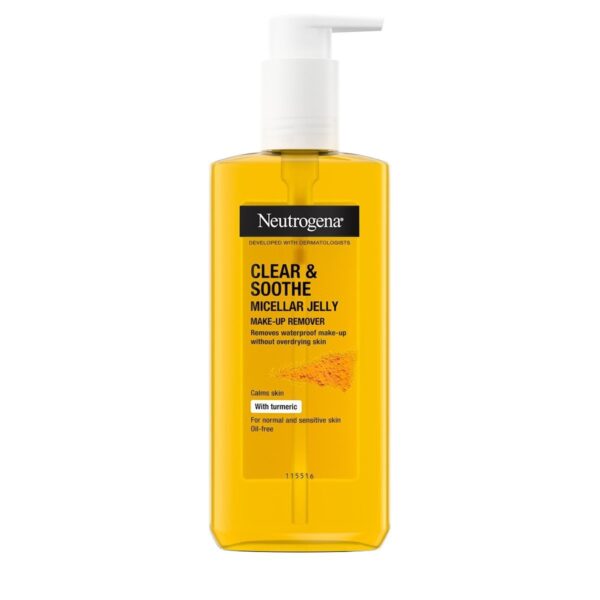 Neutrogena Clear & Soothe Micellar Jelly Makeup Remover - Gently Cleanse & Calm Skin