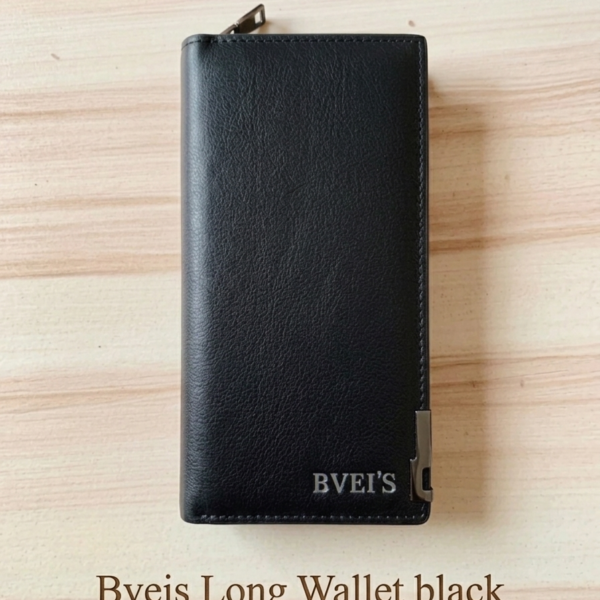 bveis long wallet Black