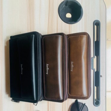 New Long Wallet Phone Pouch Coffee Brown
